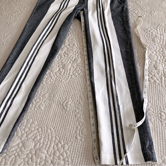 Vince sample piece blue/white cotton vertical striped pants - Picture 10 of 14